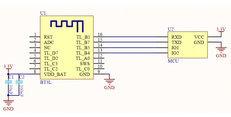 BT3L Module & MCU serial communication instructions