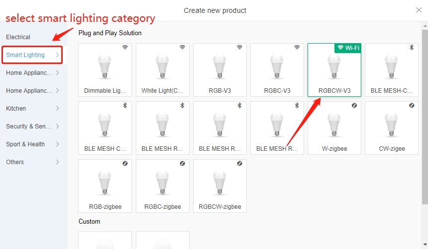 Creating a Plug-and-Play RGBCW Lamp on the Tuya Smart Platform